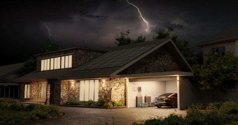 a house with a solar panel on the roof